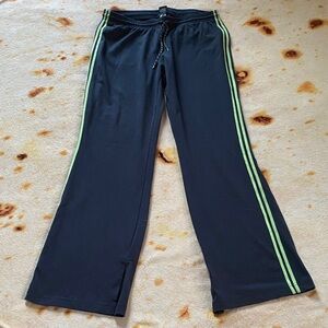 GAP Black Pants with Green Stripes